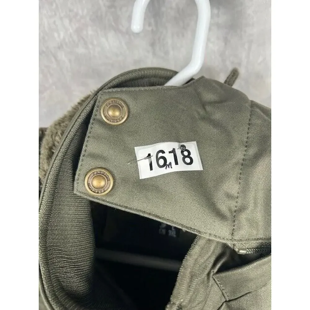 Men's Winter Casual Thicken Multi-Pocket Outwear Jacket Coat Removable Hood M